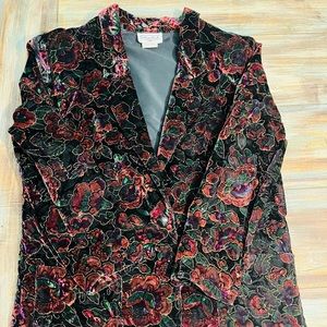 Vintage Velvet ladies blazer size small